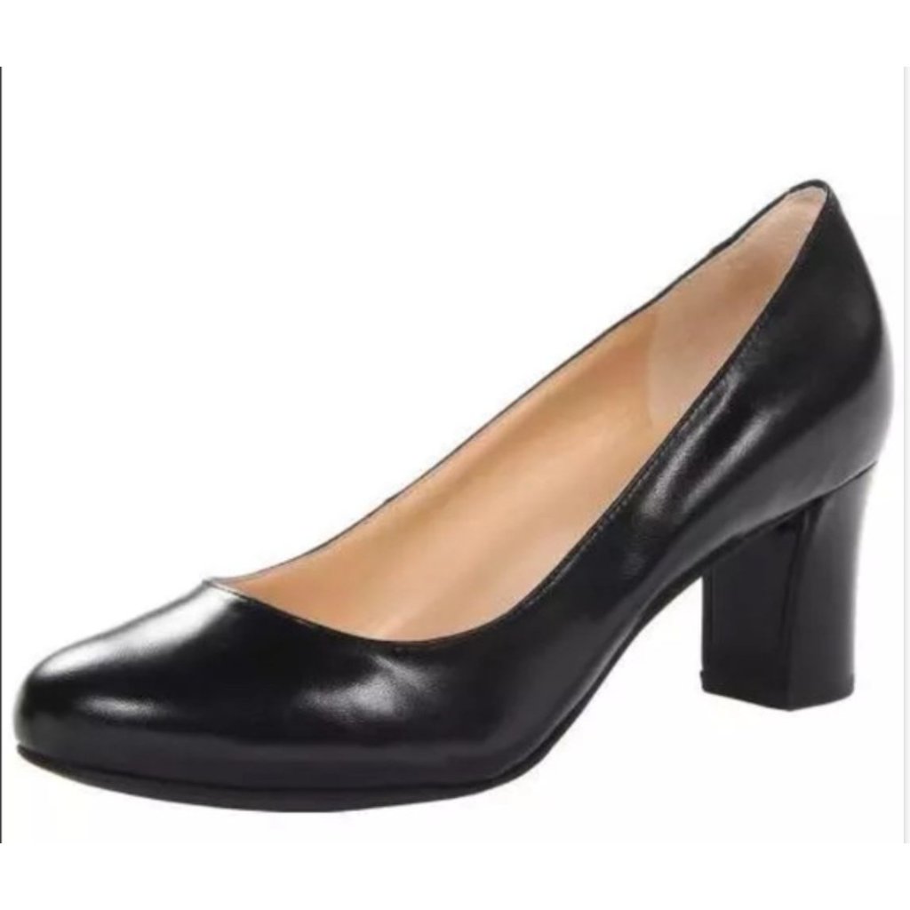 Cole Haan Edie Low Pump In Black Women's Size 9b, Leather